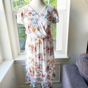 Floral Gauze Summer Dress | L